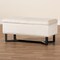 Baxton Studio Esther Modern and Contemporary Beige Velvet Fabric and Dark Brown Finished Wood Storage Ottoman 178-11297-Zoro - alternate 4